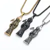 Fuente de joyería Haiteng en stock al por mayor tendencia colgante de acero inoxidable europeo y americano colgante del Dios Lei Gong ventas directas de fábrica