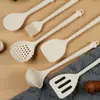 Novos Utensílios de Cozinha de Silicone Antiaderentes Espátula de Silicone Espátula de Cozinha Doméstica Utensílios de Cozinha Diários Conjunto de 6 Peças Utensílios de Cozinha com Cabo de Garra de Gato