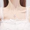 Collar de cadena para clavícula de plata s925 con diseño original BaObAo, polvo de diamante, color mágico, rosa inteligente, lujo ligero para mujer, alta gama