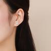 Aretes de Plata Esterlina s925 para Mujer con Circonitas Micro-incrustadas Alas de Ángel ins Aretes de Lujo Ligero de Moda Joyería Explosiva Transfronteriza Europea y Americana