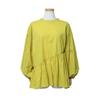 Lotte Nuevo Producto 4 Colores Diseño de Camisa para Mujer Primavera y Otoño Color Sólido Holgada Asimétrica Camisa de Mujer 100% Algodón Toma Real