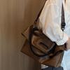 Bolso Tote Shengmi de Cuero Suave de Gran Capacidad para Mujer, Nuevo, Simple, para Ir al Trabajo, Simple, Grande, para Estudiantes, para Clases, de Hombro, Cruzado
