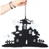 Enfeites de Feltro Criativos Transfronteiriços para Pendurar no Halloween Pingente Divertido de Tecido Não Tecido Decoração de Atmosfera para Festa de Halloween