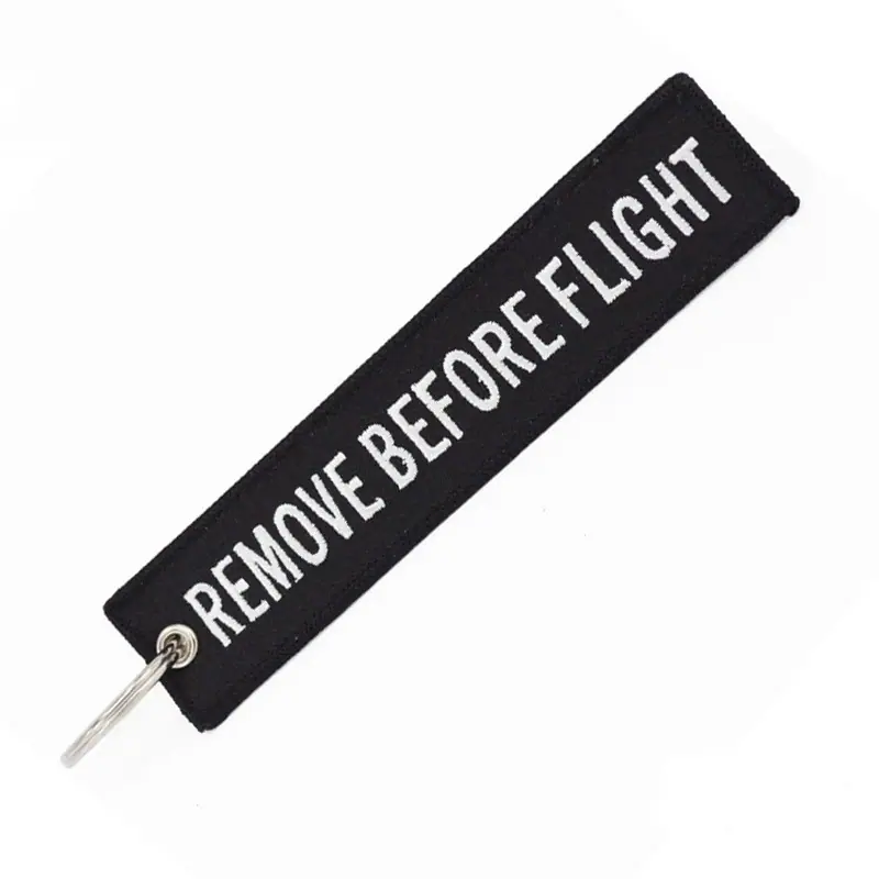 Remove Before Flight Keychain黑