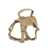 Coleira Tática Ajustável para Pet Coleira Harness Estilo Colete Anti-Embaraço para Filhote Roupa para Gato Tamanho Pequeno Casual