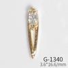 Colgante japonés de flor de amor con circonitas, nuevo diseño de uñas, exquisito rábano, chapado en oro auténtico, G1328-1351