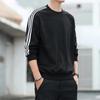 Suéter simple de cuello redondo para hombre de primavera y otoño, guapo estilo coreano, ropa casual para estudiantes, ropa deportiva para clase, top para mujer