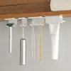 Soporte magnético para cepillos de dientes y estante de almacenamiento para debajo del espejo del gabinete, no requiere perforación, para cepillos de dientes eléctricos, rastrillos y dispensadores de pasta de dientes