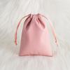 Bolsa de cuero sintético para guardar joyas, bolsa de almacenamiento con cordón, bolsa de franela para auriculares de paja, suministro directo de fábrica