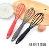 Batidor de Huevos de Silicona de Mano Batidor Manual con Mango de Plástico para el Hogar Utensilios para Hornear al por Mayor