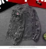 Chaqueta de Mezclilla Rota para Hombre Chaqueta de Otoño e Invierno Moda Atractiva Estilo Coreano Distintiva Informal Chaqueta de Mezclilla Chaqueta de Trabajo
