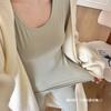 Conjunto de Pele de Beleza de Temperatura Constante para Melhor Amiga 1.0 Roupa Íntima Térmica Feminina Outono e Inverno Cor Sólida Alta Elasticidade Camada Base Outono e Inverno Roupa Térmica