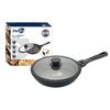 Sartén de fondo plano Mafengstone Starlux negro mango desmontable olla para cocinar, olla para sopa, sartén antiadherente 24/26/28cm Universal para estufa SL-1624SCB