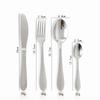 Juego de cuatro piezas de cuchillo, tenedor y cuchara de acero inoxidable 410, patrón piel de serpiente martillado, comida occidental, cuchillo dorado para bistec, cuchara de postre, juego para hotel