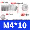 Acero Inoxidable 304 Tornillo de Máquina para Medidor Punta de Tornillo de Fijación Hexagonal Manija de Puerta Punta Superior Tornillo M2M3M4M5M6