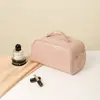 Bolso de Maquillaje Nuevo de Moda con Doble Cremallera de PU, Neceser Portátil, Bolsa de Almacenamiento de Cosméticos de Viaje