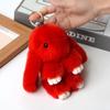 Pendente de Coelho de Pelúcia Imitação de Pelo de Coelho Rex Pingente de Bolsa de Coelho Pingente de Coelho MengMeng Pingente de Coelho Morto de Pelúcia