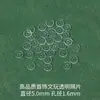 Xiao Accesorios Espaciadores de Silicona Transparente Ultra-Delgados Perla Cristal Oro Plástico Espaciador Cuentas Espaciadoras Cuentas Espaciadoras Juguete