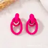 Pendientes de metal Joker moda japonesa y coreana pendientes de tendencia exagerados temperamento de primavera pendientes retro simples coreanos venta al por mayor