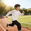 Camiseta Deportiva Transpirable para Niños, Absorbe la Humedad y de Secado Rápido S2026 Estilo Primavera Camiseta Funcional Exterior de Capa Base para Niños Mayores