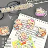 Clip para Notas Oso de Mantequilla Aspecto de Alta Gama Estilo Ins Clip de Doble Cara Clip de Acrílico PP Clip para Papeles de Examen Girly Clip de Almacenamiento