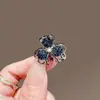 Acessório de Cabelo Presilha Pequena de Garra Meio Presa com Strass de Liga Presilha Pequena para Cabelo Headdress de Fixação de Alta Qualidade para Cabelos Curtos Presilha Lateral Penteadeira