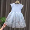 Ropa de Verano para Niños Vestidos para Niñas Vestidos de Princesa de Manga Corta Faldas Tutú Infantiles Faldas para Niñas Procesamiento y Personalización de Unicornios