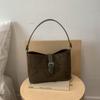 Bolsas Super Populares Outono e Inverno para Mulheres 2025 Nova Bolsa Saco Retrô de Grande Capacidade Estilo Coreano Moda Bolsa de Ombro Único Transversal