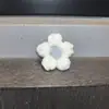 Nuevos dijes para zapatos de flor de hilo, Flores de punto mullido tipo pompón, Set de accesorios desmontables para pantuflas
