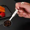 Venta directa de fábrica juego de cucharas medidoras de acero inoxidable 304, cuchara medidora para condimentos y café, herramienta para hornear con escala, leche en polvo