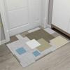 Tapete de Piso de Terciopelo Cristal Estilo Nórdico para Puerta de Baño Absorbente de Agua Antideslizante Tapete de Piso para Hogar Resistente a las Manchas Lavable Tapete de Piso para Puerta de Entrada