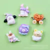 Tarjeta pequeña nueva serie de Halloween accesorios de resina brillantes pegamento de crema DIY funda de teléfono móvil accesorios para pinza de pelo de niños pegatinas