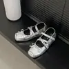 Versão em couro macio~ Sapatos baixos vintage para aumentar a altura para mulheres, novo estilo de verão, adequados para combinar com saias, sapatos Mary Jane de couro estilo balé
