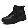 Otoño Nuevo Tenis Gruesos Moda Color Sólido Botas Outdoor Todoterreno Zapatos Casuales para Hombre Botines