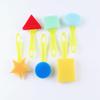 Material de Pintura Infantil para Jardim de Infância Pincel de Esponja em Forma de Cogumelo Pincel DIY Esponja Carimbo de Espuma Ferramenta de Grafite