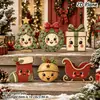 Adornos de escritorio navideños transfronterizos para el hogar, dormitorio, entrada, exhibición en estantería, decoración de escena para fiestas navideñas