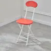 Silla plegable simple para respaldo al por mayor Silla de comedor para el hogar Silla de entrenamiento de oficina Taburete plegable Silla de dormitorio una generación de pelo