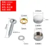 Tornillos de Espejo de Cobre, Tornillos Publicitarios de Acrílico, Tornillos para Fijación de Azulejos, Tornillos Decorativos, Tornillos para Vidrio, Tornillos de Expansión, Tapas Decorativas