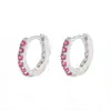 Brincos Clássicos de Diamante Colorido Mais Vendidos na Amazon Europeia e Americana, Brincos e Acessórios Elegantes de Alta Qualidade