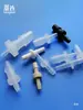 Reductor 2 2.4-9.5mm Plástico Conector Recto de Dos Vías con Púa Tamaño del Reductor Cabezal Adaptador para Tamaño de Manguera Blanda