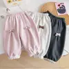 Pantalones de Invierno para Niñas, Moda Popular de Celebridades de Internet, Felpa Gruesa, Estilo Nuevo 2026, Versátiles para Niños, Dulce Lazo, Tobillo Cálido, Pantalones Largos