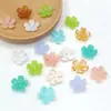 Flor de Cinco Pétalas Base de Flor Acrílica Acessórios para Joias DIY Acessórios de Cabelo Flor Materiais para Capa de Celular DIY Madrepérola