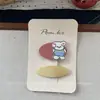 Lindo Perrito Azul Denim Oso Dibujo Animado Moda Pinza Original para el Cabello para Niños Versátil Dulce Letra Pin Lateral para Niñas