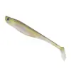 Patas de Pato de PVC Pez Arcoíris 10.5cm 7g Pez Blando Cola en T Señuelo de Pesca Señuelo Blando Señuelo Artificial Pegatina Láser
