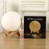 Luz de lua 3D pintada à mão DIY luz de estrela luz de lua LED quarto mesa de cabeceira atmosfera luz noturna estúdio luz de pintura colorida