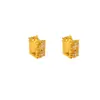 Pendientes Cuadrados de Circonita Microincrustada Estilo Coreano para Mujer, Lujo Ligero, Elegantes, Pendientes de Gama Alta, Modernos y Versátiles, Pendientes de Celebridad de Internet al por Mayor