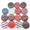 Venta al por mayor de fábrica abrigo de alta calidad botones de resina ojo oscuro abrigo de moda pijama patrón de color botones redondos