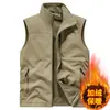Colete Masculino Fino de Primavera e Outono com Bordado e Estampa para Fotografia ao Ar Livre, Montanhismo, Pesca, Roupas para Trabalho de Resgate
