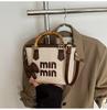 Nova Moda 2025 Bolsa de Balde Portátil Bolsa de Ombro para Férias na Praia Feminina Bolsa Transversal Trançada Fashionável Versátil