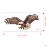 Pegatina Frosted de PVC Águila en Vuelo N1089 Decoración de Pared de Fondo para Sala de Estar Mesa de Comedor Pegatina de Pared Se Puede Entregar en Su Nombre